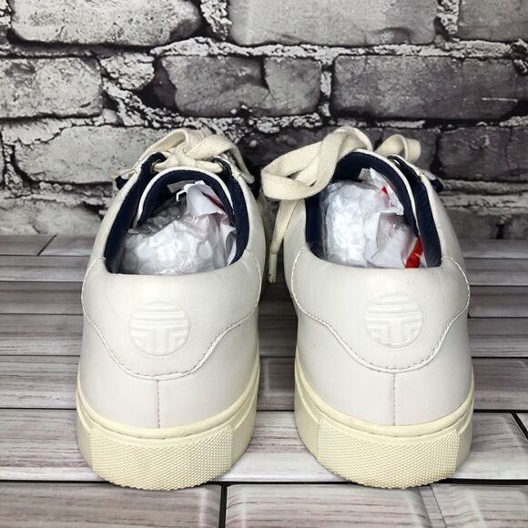 Tory Burch Ruffle White Leather Lace Sneaker Sport Shoes Women’s Sz 9M US/40EU - Picture 8 of 14